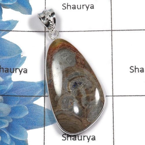 Crazy Lace Agate C -NSP944 - Indian Wholesale Factory made Gemstone Designer Pendant 925 Sterling Silver Crazy Lace Agate C -NSP944 - Indian Wholesale Factory made Gemstone Designer Pendant 925 Sterling Silver