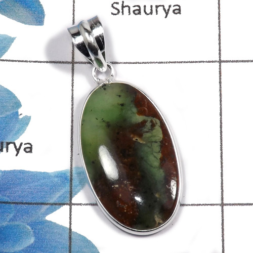 Bio chrysoprase J -NSP944 - Beautiful Hand finished Designer Pendent 925 Sterling Silver Bio chrysoprase J -NSP944 - Beautiful Hand finished Designer Pendent 925 Sterling Silver