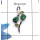 Malachite Cab & Peridot Cut E - NSP945 - Natural Green Malachite & Peridot Cut 925 Silver Designer Pendant