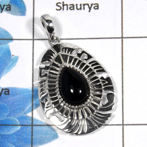 Black Onyx K - NSP966 - Newly Arrival Natural Black Onyx Cab Gemstone 925 Sterling Silver Black Onyx K - NSP966 - Newly Arrival Natural Black Onyx Cab Gemstone 925 Sterling Silver