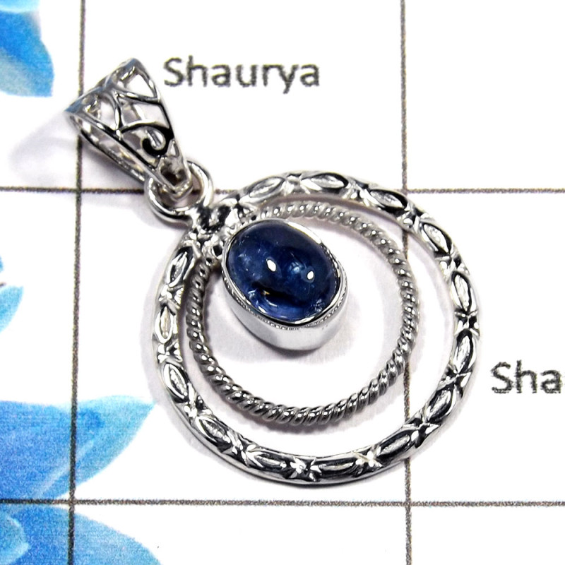 Tanzanite Cab E - NSP978 - Natural Blue Tanzanite Cabochon Gemstone 925 Sterling Silver Designer Pendant Tanzanite Cab E - NSP978 - Natural Blue Tanzanite Cabochon Gemstone 925 Sterling Silver Designer Pendant