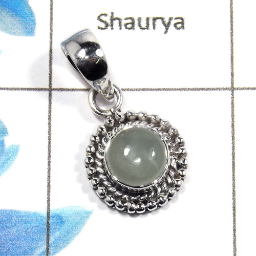 Aquamarine Cab D - NSP981 - Solid 92.5% Sterling Silver Natural Aquamarine Gemstone Designer Pendant Aquamarine Cab D - NSP981 - Solid 92.5% Sterling Silver Natural Aquamarine Gemstone Designer Pendant