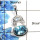 Blue Topaz Cut & Rainbow Moonstone Cab - L NSP990 - Natural Blue Topaz & Rainbow Moonstone 925 Silver Designer Pendant