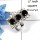 Black Onyx Cut N - NSR999 - Stunning Natural Black Onyx Round Cut Gemstone 925 Sterling Silver Designer Ring