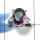 Mystic Cut C - PSR728 - Indian Company Made Solid 925 Sterling Silver Plain Setting Ring