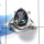 Mystic Cut D - PSR728 - Newly Arrival Natural Mystic Cut Gemstone Solid 925 Sterling Silver Plain Setting Ring