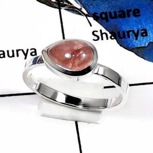 Tourmaline Cab-A PSR736-Beautiful Handmade Designer Rings 925 Sterling Silver