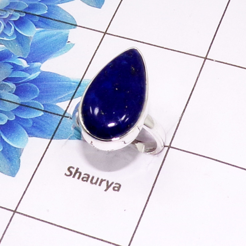 Beautiful Lapis Lazuli Cab C - PSR981-925 Sterling Silver Fashionable Design Lapis Lazuli Beautiful Lapis Lazuli Cab C - PSR981-925 Sterling Silver Fashionable Design Lapis Lazuli