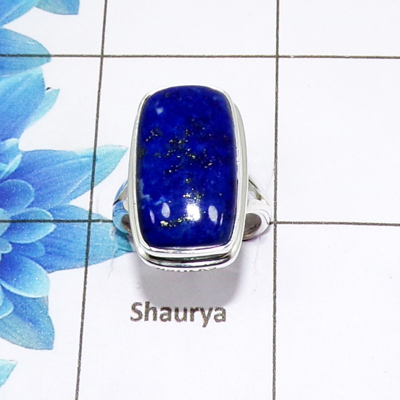 Beautiful Lapis Lazuli Cab D - PSR981-925 Sterling Silver Fashionable Design Lapis Lazuli Beautiful Lapis Lazuli Cab D - PSR981-925 Sterling Silver Fashionable Design Lapis Lazuli
