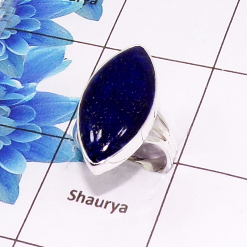 Beautiful Lapis Lazuli Cab E - PSR981-925 Sterling Silver Fashionable Design Lapis Lazuli