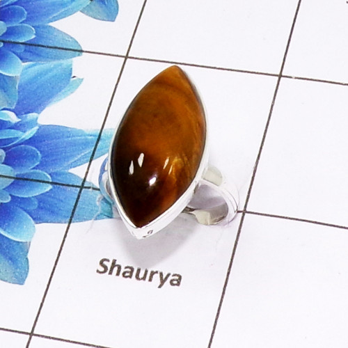 Beautiful Tiger Eye Cab E - PSR982-925 Sterling Silver Fashionable Design Tiger Eye Cab