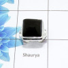 Black Onyx Cab E - PSR985-Blue fire Labradorite silver Rings Black Onyx Cab E - PSR985-Blue fire Labradorite silver Rings