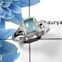 Blue Aqua Chalcedony G - RBS847 - Amazing Natural Blue chalcedony Gemstone 925 Sterling Silver  Ring