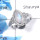 Rainbow Moonstone Cab H - RBS851 - Stunning Solid 925 Sterling Silver Natural Blue Fire Rainbow Moonstone Tiny Ring