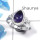 Amethyst Cab B - RBS852 - Solid 925 Sterling Silver Natural Purple Amethyst Gemstones Designer Baby Ring