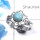 Larimar Cab L - RBS852 - Latest Collection Natural Larimar Gemstone 925 Sterling Silver Designer Light Weight Ring
