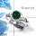 Green Onyx Cab O - RBS852 - Indian Company Made Solid 925 Silver Natural Green Onyx Gemstone Designer Ring