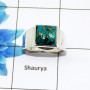 Blue Copper Turquoise Cab H - RSS832-Natural Cabochon Gemstones Handmade Wedding Rings 925 Sterling Silver