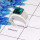 Blue Copper Turquoise Cab H - RSS832-Natural Cabochon Gemstones Handmade Wedding Rings 925 Sterling Silver