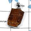 Orange Kynite SALE770 - Elegant Single Rough Orange Kynite GemStone Handmade Wholesale Pendants 925 Sterling Silver