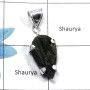 Green Tourmaline Rough SALE799 - 925 Sterling Silver Natural Green Tourmaline Rough Gemstone Prong Setting Pendant