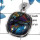 Dichroic Glass SALE812 - Elegant  New Design Cab Wholesale Design Pendant 925 Sterling Silver