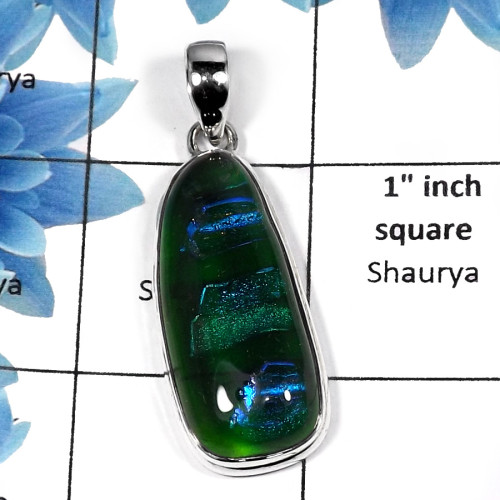 Dichroic Glass SALE817 - Amazing Party Wear Sale Designer Pendants 925 Sterling Silver Dichroic Glass SALE817 - Amazing Party Wear Sale Designer Pendants 925 Sterling Silver