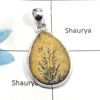 German Psilomelane Dendrite SALE834 - Natural German Psilomelane Dendrite Gemstone 925 Sterling Silver Pendant German Psilomelane Dendrite SALE834 - Natural German Psilomelane Dendrite Gemstone 925 Sterling Silver Pendant