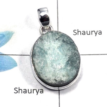 Aquamarine Druzy SALE843 - Natural Aquamarine Druzy Gemstone Solid 925 Sterling Silver Plain Setting Pendant Aquamarine Druzy SALE843 - Natural Aquamarine Druzy Gemstone Solid 925 Sterling Silver Plain Setting Pendant