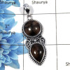 Chestolite - SALE916 - Christmas Sale Natural Chestolite Gemstone 925 Sterling Silver Designer Pendant