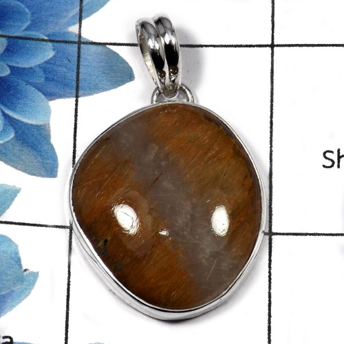 Bio Rutile SALE940 - Attracting Party Wear Designer For Girls Pendants 925 Sterling Silver Bio Rutile SALE940 - Attracting Party Wear Designer For Girls Pendants 925 Sterling Silver
