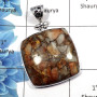 Mohave Calsite - SALE987 - Indian Company Made Solid 925 Sterling Silver Plain Setting Big Sale Pendant