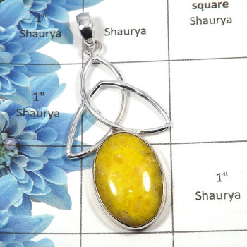 Yellow Mohave Cassite - SALE988 - Natural Yellow Mohave Cassite 925 Sterling Silver Christmas Sale Pendant Yellow Mohave Cassite - SALE988 - Natural Yellow Mohave Cassite 925 Sterling Silver Christmas Sale Pendant