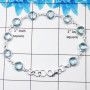 Blue Topaz Cut J - SBB898-Wonderful Bezal Bracelets With Fabulous Multi Gemstones &