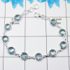 Blue Topaz Cut J - SBB898-Wonderful Bezal Bracelets With Fabulous Multi Gemstones & Blue Topaz Cut J - SBB898-Wonderful Bezal Bracelets With Fabulous Multi Gemstones &