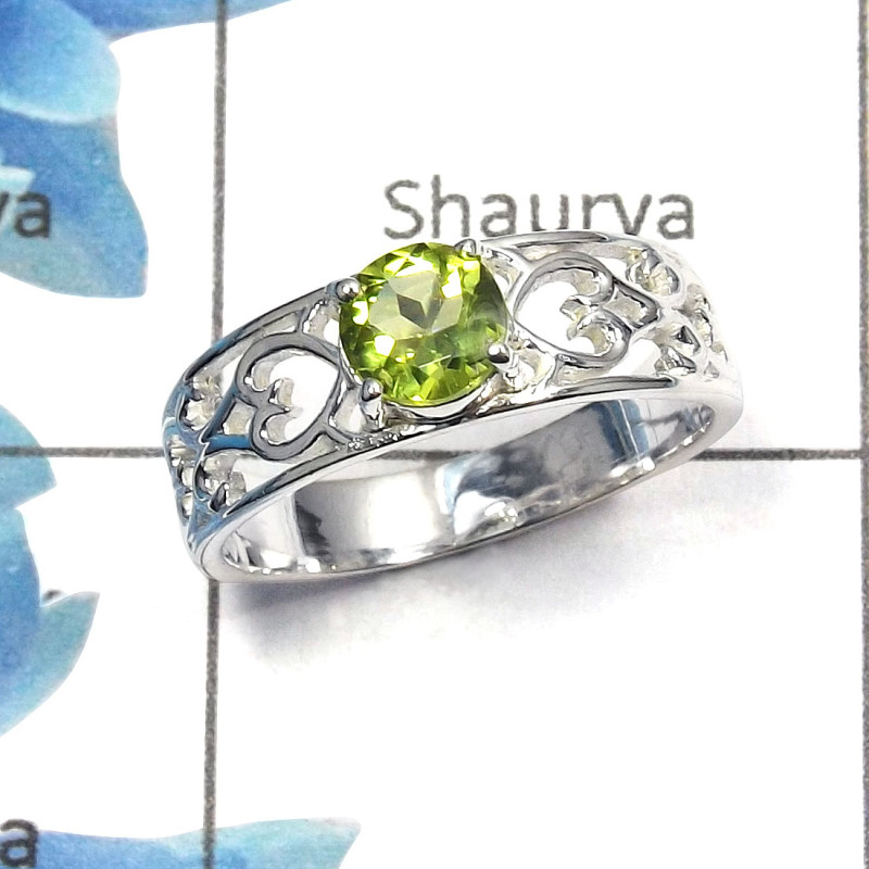 Peridot Cut O - SCR757 - Newly Arrival Natural Peridot Cut Gemstone Casting Ring 925 Sterling Silver Peridot Cut O - SCR757 - Newly Arrival Natural Peridot Cut Gemstone Casting Ring 925 Sterling Silver