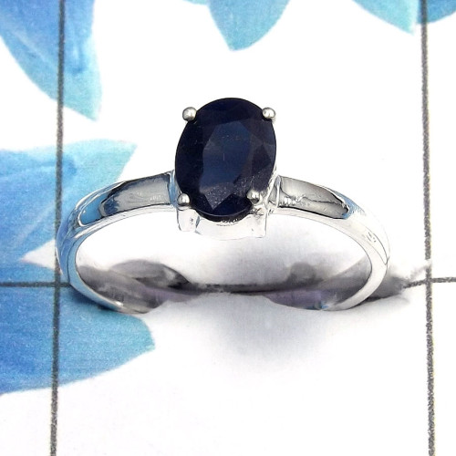 Sapphire Cut A - SCR760 - Natural Blue Sapphire Cut Gemstone Casting Ring Solid 925 Sterling Silver Sapphire Cut A - SCR760 - Natural Blue Sapphire Cut Gemstone Casting Ring Solid 925 Sterling Silver
