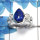 Lapis Cab O - SCR761 - Solid 92.5% Sterling Silver Natural Blue Lapis Cab Gemstone Casting Ring