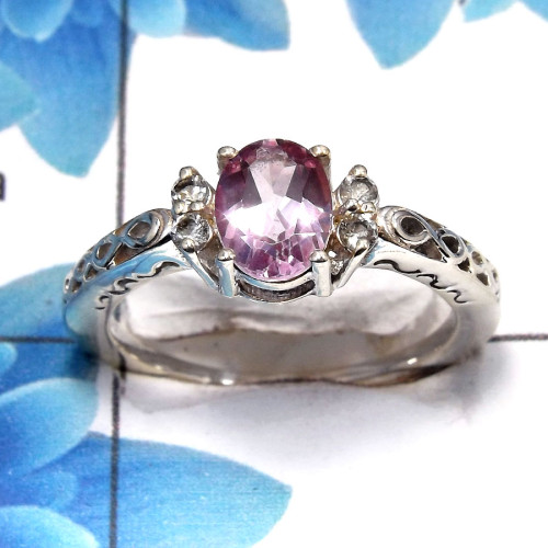 Pink Topaz Cut B - SCR762 - Gorgeous Natural Pink Topaz Cut Gemstone Solid 925 Sterling Silver Casting Ring Pink Topaz Cut B - SCR762 - Gorgeous Natural Pink Topaz Cut Gemstone Solid 925 Sterling Silver Casting Ring