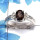 Smokey Cut D - SCR762 - Newly Arrival Natural Brown Smokey Cut Gemstone 925 Sterling Silver Casting Ring