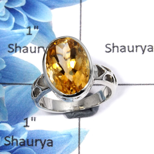 Citrine Cut B - SCR769 - Latest Collection Natural Citrine Gemstone 925 Sterling Silver Casting Ring Citrine Cut B - SCR769 - Latest Collection Natural Citrine Gemstone 925 Sterling Silver Casting Ring