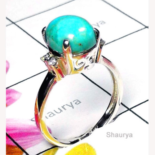 Blue Turquoise E - SCR999-Fantastic Rings with Multi Gemstone Blue Turquoise E - SCR999-Fantastic Rings with Multi Gemstone