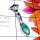 Turquoise A - SD948-Cut and Cab Gemstone Sterling Silver Pendant