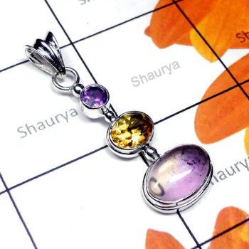 Ametrine D - SD971-Exclusive Silver Precious Gemstone Fantastic Pendant Ametrine D - SD971-Exclusive Silver Precious Gemstone Fantastic Pendant