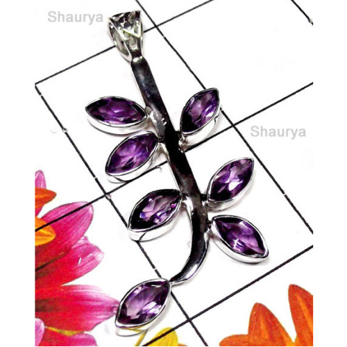 Amethyst A - SD977-Precious Cut Gemstone Gorgeous Pendant Amethyst A - SD977-Precious Cut Gemstone Gorgeous Pendant