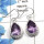 Amethyst Cut - B SDE511 - Solid 925 Sterling Silver Natural Amethyst Cut Gemstone Designer Earrings