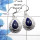 Lapis Cab - D SDE513 - Newly Arrival Natural Blue Lapis Gemstone 925 Sterling Silver Designer Earrings