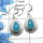 Blue Chalcedony Cab - G SDE513 - Amazing Natural Blue Chalcedony Gemstone 925 Sterling Silver Designer Earrings