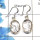 Black Rutile Cab - A SDE520 - Amazing Natural Black Rutile Gemstone Solid 925 Sterling Silver Designer Earrings