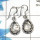 Black Rutile Cab - C SDE520 - Newly Arrival Natural Black Rutile Gemstone 925 Sterling Silver Plain Setting Earrings